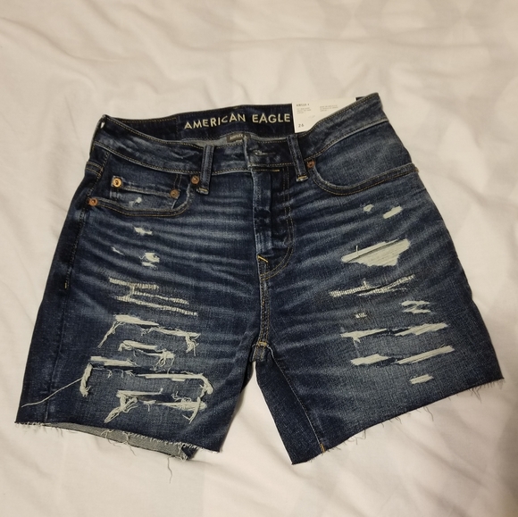 NWT American Eagle Jeans Short Color Blue Size 26 - Picture 1 of 11